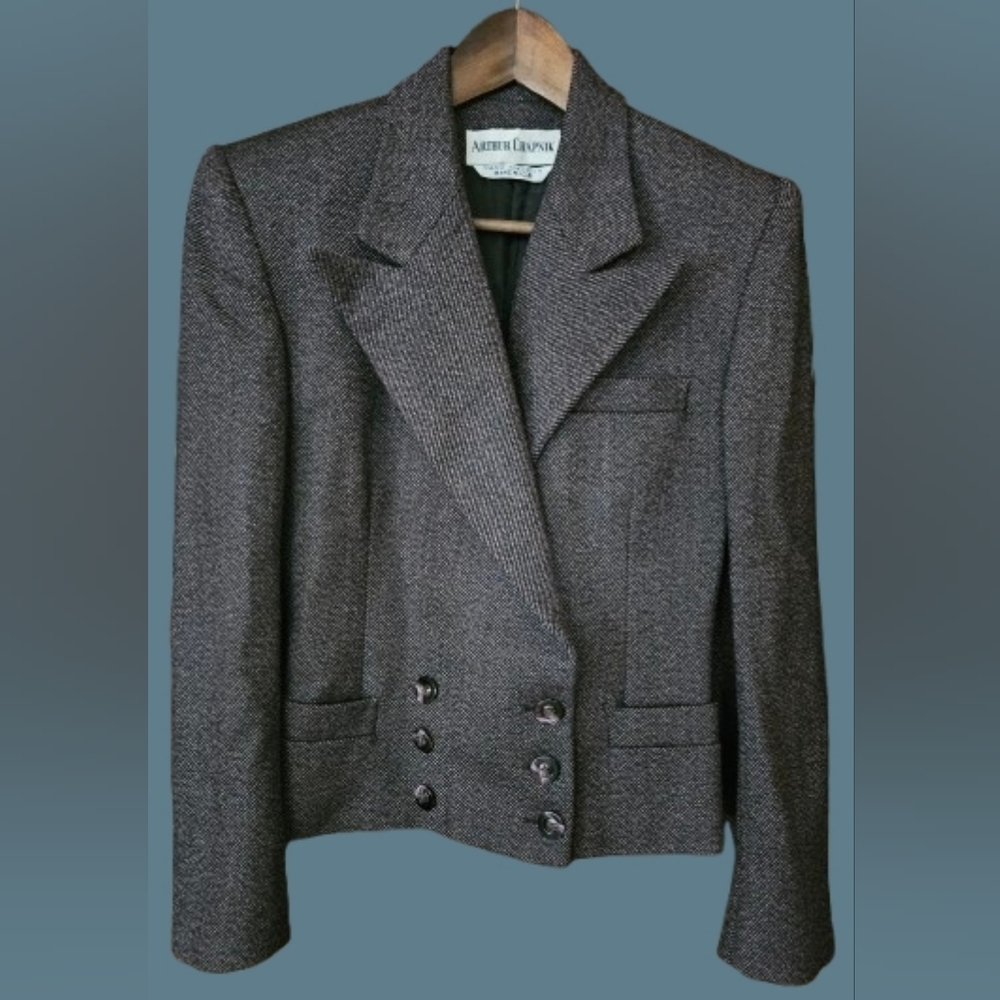 Arthur Chapnik Vintage Double-Breasted wool/Tweed Blazer